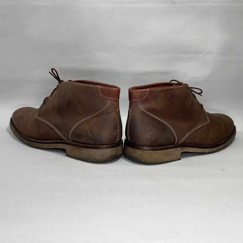 Johnston & Murphy Copeland Chukka Boots Men's Size 15‎ Brown Leather Shoes